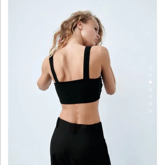 Zara black top size medium - Picture 4 of 8